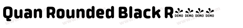 Quan Rounded Black R字体转换